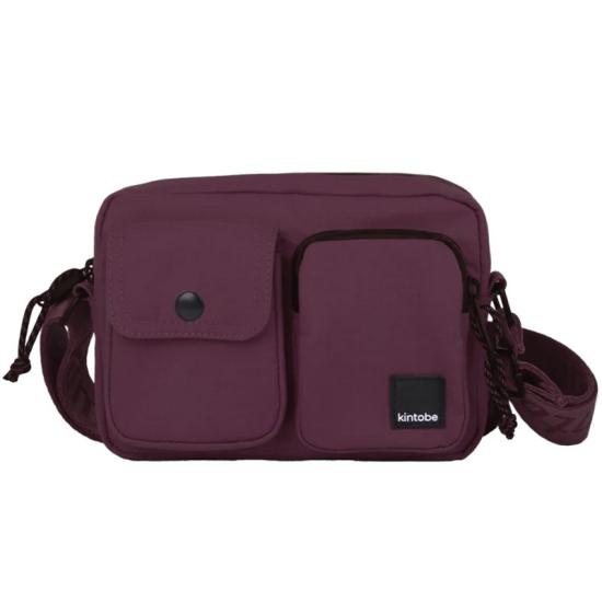 Kintobe Mini Miles Deep Aubergine Crossbody / Axelvska 1L - RECYCLED