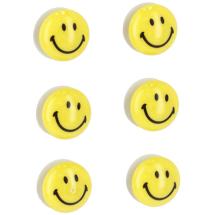 Zeller Present Magnet Set med Smiley - 6 st.