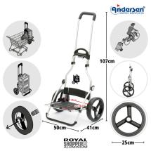 Andersen Mrkgr Royal Shopper IPEK Kylvska 2-i-1 Shoppingvagn - 42 L