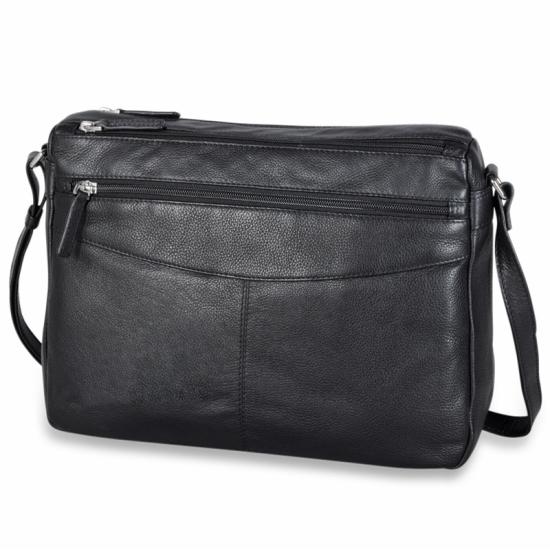 Pia Ries Pianta Svart Stor Crossbody / Axelvska - 5,5 L