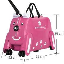 Snowball Pink Ride-on Barn Resvska / Barntrolley - 4 hjul - 2,3 kg - 55 X 36 X 23 cm- 36 L