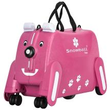 Snowball Pink Ride-on Barn Resvska / Barntrolley - 4 hjul - 2,3 kg - 55 X 36 X 23 cm- 36 L