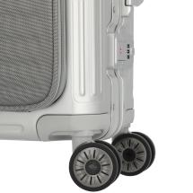 Travelite NEXT 2.0 Silver Aluminium Kabinvska 4 Hjul -40X55X23 -41L - RECYCLED