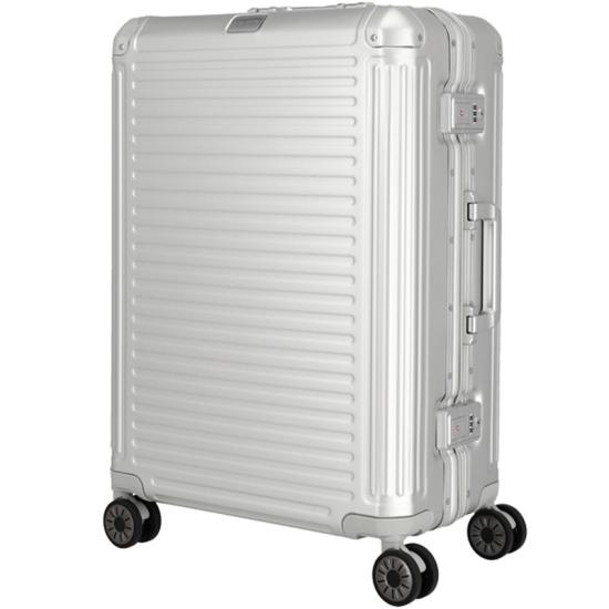 Travelite NEXT 2.0 Silver Aluminium Resvska 4 Hjul - 47 X 67 X 26 - 69 L - RECYCLED