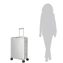 Travelite NEXT 2.0 Silver Aluminium Resvska 4 Hjul - 52 X 77 X 29 - 100 L  - RECYCLED