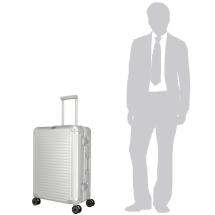 Travelite NEXT 2.0 Silver Aluminium Resvska 4 Hjul - 52 X 77 X 29 - 100 L  - RECYCLED