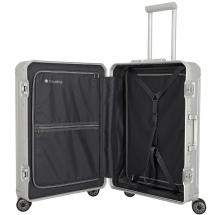 Travelite NEXT 2.0 Silver Aluminium Resvska 4 Hjul - 47 X 67 X 26 - 69 L - RECYCLED