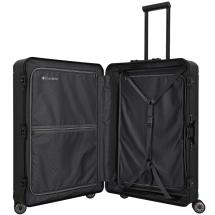 Travelite NEXT 2.0 Svart Aluminium Resvska 4 Hjul - 52 X 77 X 29 - 100 L  - RECYCLED