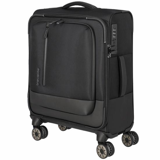 Travelite Crosslite 5.0 Svart Kabinvska Trolley S - 2,8 kg - 40 X 55 X 20 cm - 37 L - RECYCLED