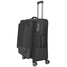 Travelite Crosslite 5.0 Svart Resvska Trolley M - 3,3 kg - 43 X 66 X 28 / 32 cm - 61/66 L - RECYCLED