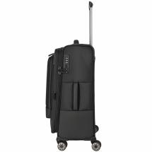 Travelite Crosslite 5.0 Svart Resvska Trolley M - 3,3 kg - 43 X 66 X 28 / 32 cm - 61/66 L - RECYCLED