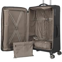 Travelite Crosslite 5.0 Svart Resvska Trolley L - 3,5 kg - 47 X 77 X 32 / 36 cm - 88/93 L - RECYCLED