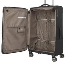 Travelite Crosslite 5.0 Svart Resvska Trolley L - 3,5 kg - 47 X 77 X 32 / 36 cm - 88/93 L - RECYCLED