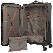 Travelite Crosslite 5.0 Oliv Resvska Trolley L - 3,5 kg - 47 X 77 X 32 / 36 cm - 88/93 L - RECYCLED