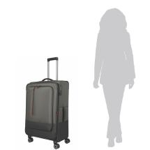 Travelite Crosslite 5.0 Oliv Resvska Trolley L - 3,5 kg - 47 X 77 X 32 / 36 cm - 88/93 L - RECYCLED