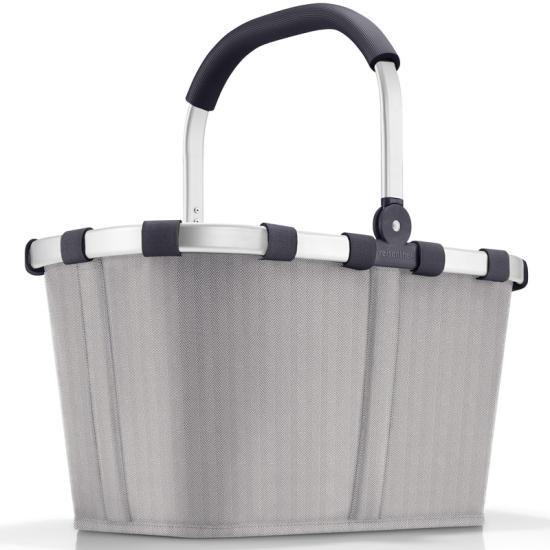 Reisenthel Herringbone Grey Shoppingkorg Carrybag 22 L - RECYCLED