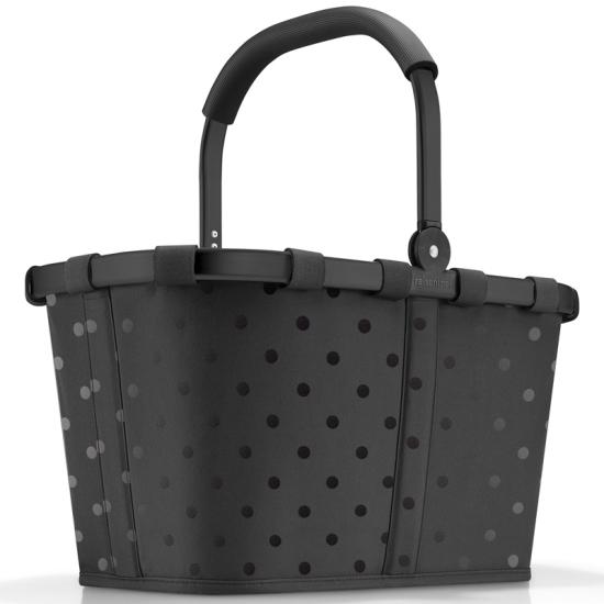 Reisenthel Frame Glossy Dots Black Shoppingkorg Carrybag 22 L - RECYCLED