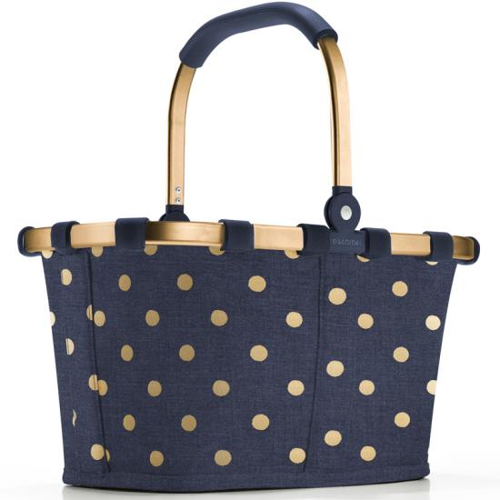 Reisenthel Frame Metallic Dots Blue Shoppingkorg / Carrybag XS 5 L - RECYCLED