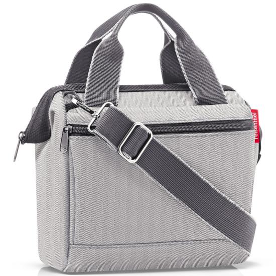 Reisenthel Herringbone Grey Allrounder Cross Axelvska - 4 L - RECYCLED