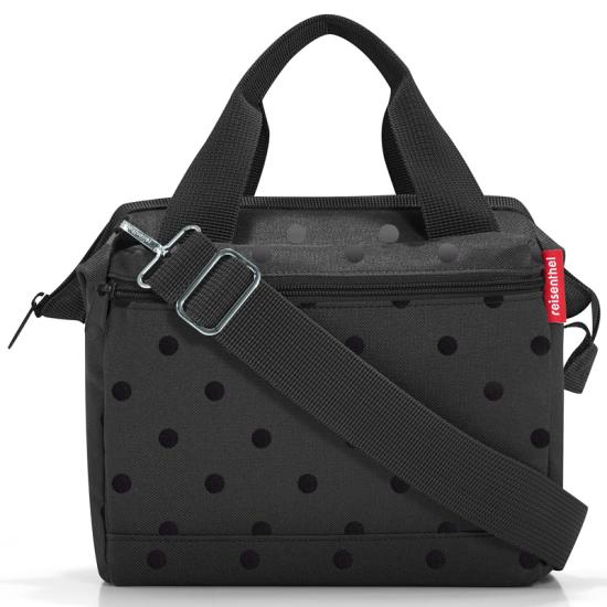 Reisenthel Glossy Dots Black Allrounder Cross Axelvska - 4 L - RECYCLED