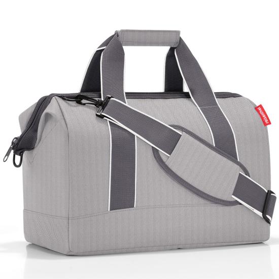 Reisenthel Herringbone Grey Allrounder L Weekendbag - 30 L - RECYCLED