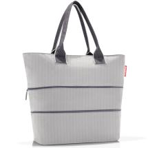 Reisenthel Herringbone Grey e1 Shoppingvska / Bag 12-18 L - RECYCLED