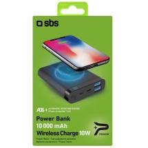 Sbs Laddare / Powerbank med Trdls Laddning - 10000 mAh