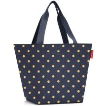 Reisenthel Metallic Dots Blue Shopper / Shoppingpse M 15 L - RECYCLED