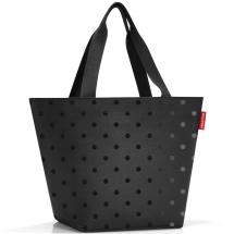 Reisenthel Glossy Dots Black Shopper / Shoppingpse M 15 L - RECYCLED