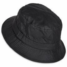 Regovs Brun Vattenavvisande Bucket Hat i Vaxad Bomull