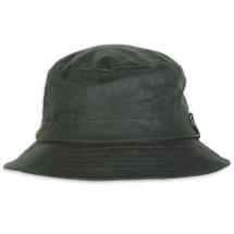 Regovs Oliv Vattenavvisande Bucket Hat i Vaxad Bomull